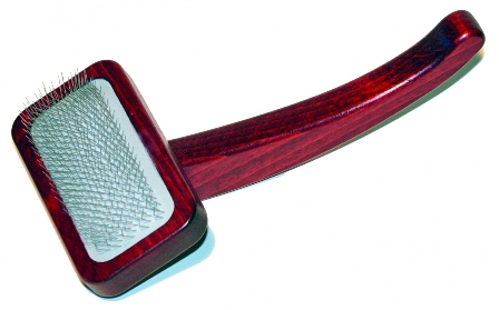 Maxi Pin Slicker Brush aus Buchenholz, mittel Bürstenfeld 8x3 cm NEU!