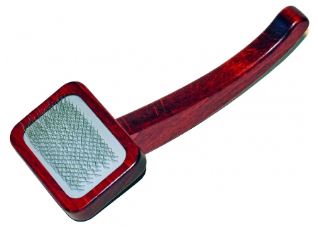 Maxi Pin Slicker Brush aus Buchenholz,  klein Bürstenfeld 6x4 cm NEU!