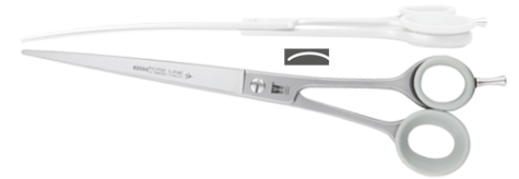 Roseline 82086 Haarschere 8,5" gebogen mit Haken