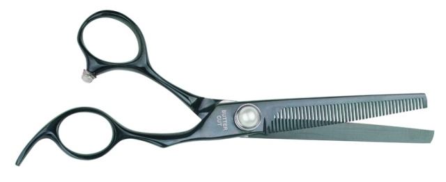 GEIB Black Pearl Modellierschere 44 Zähne 16 cm Buttercut