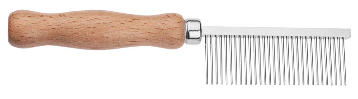 HPP Kamm Holzgriff, mittlere Zahnung, ca. 18 cm