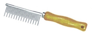 Hi-Care Kamm Holzgriff, kurze/lange Zinken, extra groß! 24 cm