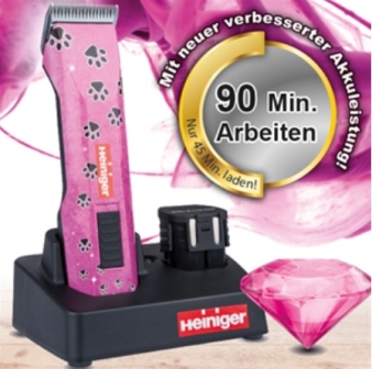 Heiniger  Akku-Schermaschine Saphir Limited Edition pink NEU!